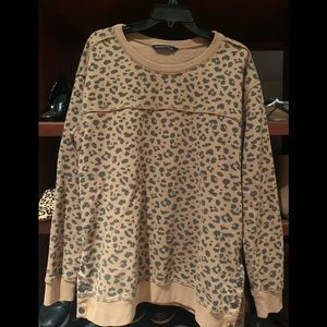 A&F leopard sweatshirt